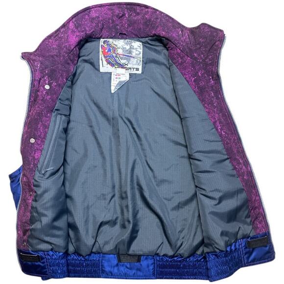Vintage Phenix Sports Winter Cobalt Blue Multi Ski Vest Men's Size M - Picture 3 of 11